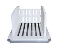 Bastidor De Cortador De Tostadas - Dispositivo De Corte De Pan, Guía Manual Plegable | Herramienta De Ranura De Pan Ajustable Con Base No Deslizada, Accesorio De Cocina Para Restaurante Pani
