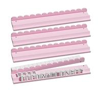 Bastidor de Mahjong con deslizadores 4 piezas de madera magnética | Bastidores de mahjong curvos para la mesa para el hogar, al aire libre, viajes, camping, picnic, noche de juegos, fiesta