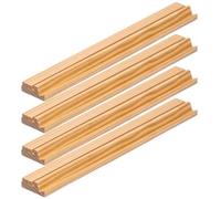 Bastidor de Mahjong con deslizadores de 4 piezas de madera antideslizante | Mahjong - Juego de rack de piedra para adultos, viajes, club, noche de juegos, reuniones familiares y fiestas