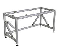 Bastidor de mesa de trabajo de aluminio puesto de trabajo sentado, altura 720 mm