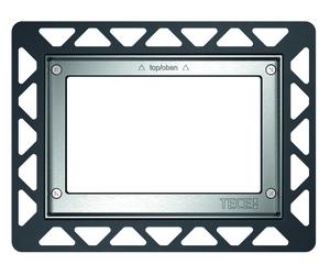 Bastidor de montaje TECE WC para montaje empotrado, 9240644, Color: Metal brillante