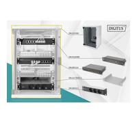 Bastidor de Pared Digitus Juego de Red 254 mm (10") con Componentes Incluidos