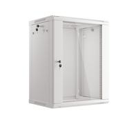 ARMARIO LANBERG MURAL RACK 19" 15U 600X450 FLAT PACK V2 PUERTA CRISTAL GRIS