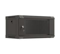 Bastidor de pared Lanberg WF03-5304-10B 4U 60 kg Bloqueo Rieles rack Negro