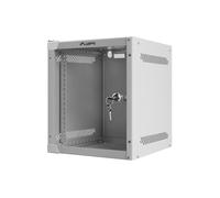 Bastidor de pared Lanberg WF10-2306-10S 6U 10" Gris IP20 Carga 20kg Vidrio Templado