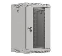 Bastidor de pared Lanberg WF11-3309-10S 9U 30kg Cristal Templado Gris IP20 Rieles Gestión de cables