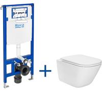 Bastidor Duplo One + taza WC + pulsador Gap Squar A893105900