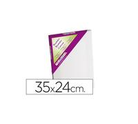 Bastidor lidercolor 5p lienzo algodon 100% marco pawlonia 1,8x3,8 cm bordes madera 35x24 cm