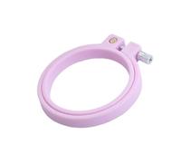 Bastidor para Bordar 1/3 piezas de aros plástico for bordado, redondos, for punto cruz, herramienta elástica for costura doméstica(Purple pink,3pcs)