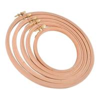 Bastidor para Bordar Aro de bordado madera haya, soporte for anillos circulares for , punto cruz, herramientas costura for el hogar(4 inches)