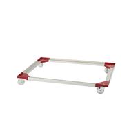 Bastidor rodante de aluminio, 1210 x 810 mm, ruedas de polipropileno