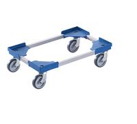 Bastidor rodante híbrido, para euroformato de 600 x 400 mm, azul