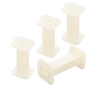 Bastidores de Bobinado de Bobinas 4 Piezas para Altavoces | Abs Blanco, para Cables de Altavoz, Uso Mezcladores y Equipos de Audio, Fácil de Transportar y Reemplazar