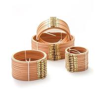 bastidores de bordado Juego de 10 aros haya alta calidad 3 a 12 pulgadas, madera for bordar, kit anillos circulares for , herramienta costura con aguja(7 inchs(18cm)-10pcs)