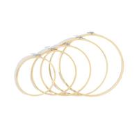 bastidores de bordado Juego de 10 aros madera for bordar, 8 a 36 cm, for manualidades punto cruz y aguja(36cm)