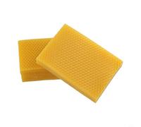 Bastidores de cera de abeja para apicultura, paquete de 30 unidades, color amarillo natural, para hojas de cera de panal, 13,3 x 9 cm, compatible con Langstroth estándar y