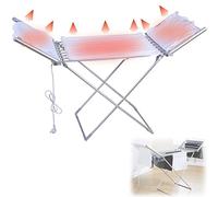 Bastidores de Secado Eléctricos para Secar la Ropa de 230W, Tendedero Eléctrico de 220-240v con 20 Barras Calentadas, Plegable Tendedero De Ropa con Calefacción Eléctrica