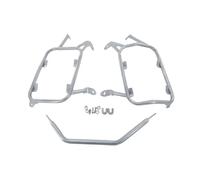 Bastidores Equipaje Trasero para BMW para R1200GS para R1250GS LC para Adventure R 1200 1250 GS para ADV Alforjas Laterales Rack Alforja Funda con Soporte Caja(Silver)