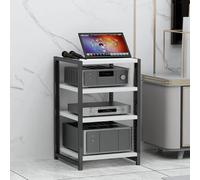 Bastidores para medios Av, bastidores de audio/vídeo estéreo de 3/4/5/6 niveles, gabinetes para reproductores de CD, soportes para consolas de videojuegos, adecuados para el hogar/ofic White 4 layers