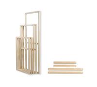 Bastidores sólidos para lienzos, Marco de lienzo de madera, kit de bricolaje, foto, póster, arte de pared, varios tamaños(Width 130cm(65cmx2),Height 50cm)