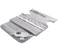 Bastilipo - Almohadilla Ergonómica Eléctrica para cervicales y espalda, con calor terapéutico, especialmente indicada para dolores de espalda y cervicales - 100W - Mod. AC-100 -Color Gris