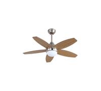 Lampara ventilador metal color niquel serie bali 105cm