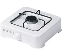 Bastilipo CG-100 Cocina de Gas Butano o Propano, 1.9 W, Estructura de Acero con Doble Capa de Esmalte, Blanco