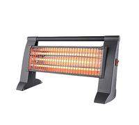 Bastilipo - EQG-1200, Estufa de cuarzo, 3 potencias 400/800/1200W, dispositivo antivuelco, color gris.