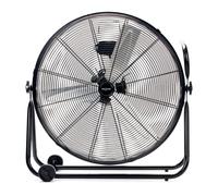 Bastilipo Huracán Ventilador Industrial de Suelo, 140 W, Acero Inoxidable, 3 Velocidades, Negro