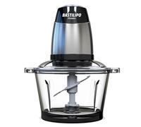 BASTILIPO, PE-350, picadora 350W, 1.2 Litros, acero inox, 2 velocidades, vaso de vidrio, doble cuchilla