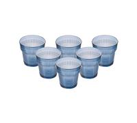 Bastilipo PRISMA - PACK 6 UNIDADES VASO 300 ML. MOD. EMPIRE STATE COLOR AZUL ÍNDIGO