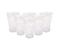Bastilipo PRISMA - PACK 6 UNIDADES VASO 400 ML. MOD. EMPIRE STATE COLOR TRANSPARENTE.