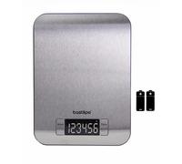 BASTILIPO, SCA5k-INOX, bascula de cocina inox, graduación 1gr, pantalla LCD, máximo 5Kg, incluye pilas