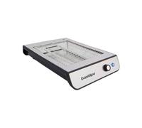 Bastilipo - TPI-680 - Tostador plano, 600W, 6 niveles de potencia, 2 resistencias, acero antihuellas, negro y aluminio