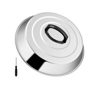 Basting Dome 12 Inch - Stainless Steel Round Cover For Even Heat Retention, | Griddle Burger Cover for Kitchen Cooking Outdoor BBQ Flat Top Grilling Backyard Party