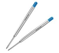 BASTION Recambio Bolígrafo Azul | Reemplazo para todos los bolígrafos Bolt Action | Cartucho de recambio de tinta para bolígrafo estándar o de gel (gel azul, 2 unidades)