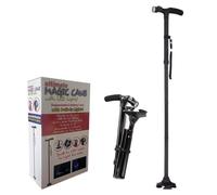 Bastón Ajustable, Plegable con luz, bastón Ajustable de Cuatro Patas for Hombres/Mujeres Que Caminan, Padres Mayores