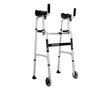 Bastón antideslizante para ancianos con andador plegable de hospital con asiento estrella de luz