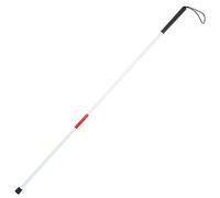 Bastón Ciego, Bastón Plegable para Movilidad, Bastón Portátil con Guía Antichoque, Bastón para Caminar de 124 Cm/48,8 Pulgadas, Aleación de Aluminio + Goma para Exteriores