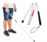 Bastón Ciego,Palos para Ciegos Plegables de Aleación de Aluminio,Bastón Plegable para Personas Ciegas,Bastones para Ciegos,Bastones para Invidentes,para Mala Vista O Ciegos Al Aire Libre (común)