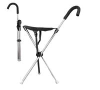 Bastón con Asiento | Bastón Ajustable Y Portátil para Caminar - Silla Plegable con | para Hombres Mujeres Adultos Abuelos Personas Mayores Madres