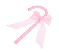 Bastón Cosplay - Bastón de paseo con bastón Bowknot | Accesorio decorativo para bastón, accesorio para caña de Cosplay para espectáculos teatrales, bastón con rosa, palo con palo de