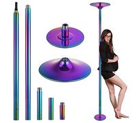 Bastón de baile profesional - Eleva tu rutina de baile de fitness con poste giratorio portátil para club en casa, bar, gimnasio, kit de bastón de baile de fitness premium para ejercicio físico