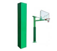 Bastón de baloncesto acolchado resistente al agua para postes cuadrados, máxima protección para uso en interiores y exteriores, ideal para gimnasios, sótanos y parques infantiles, color verde, 20 x 20