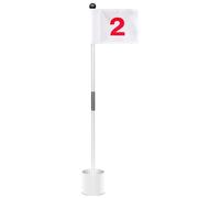 Bastón de Bandera de Golf, Pin de Golf, Juego de Copa de retención, Palo de Bandera de Golf para Practicar puttingen Banderas de Patio Aguja de Golf Vaso Perforado portát Putting Agujero