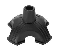 Bastón de bastón para caminar Punta de bastón autoestable Soporte de cuatro bases de goma antideslizante Cojín de bastón para caminar 19 mm
