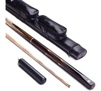 Bastón de billar de billar de 57 pulgadas, Palo de Snooker de Madera Hecho a Mano con 3/4 de tacos, Punta 9.5mm/10mm/11.5mm, Piscina Club para Bar Familiar - 4129 (Tamaño: 9,