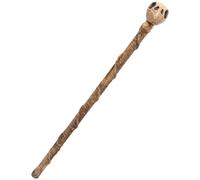 Bastón de Calavera, Palo de cráneo de 51 Pulgadas, Bastones Decorativos de la Cabeza de pájaro, plástico y Palo de Goma para Halloween, caña del Mago