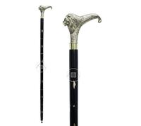 Bastón de caminar hecho a mano LION'' Bastón con mango de latón de diseño 91 cm (36")