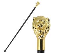 Bastón de Caminar Vintage Plata Cabeza Perro para Hombres Antiguo Caballero Ideal para Cosplay Fiesta Boda y Colección Antigua(Single Section)